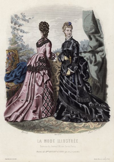 Francia divatlemez, 19. század vége alkotó: French School