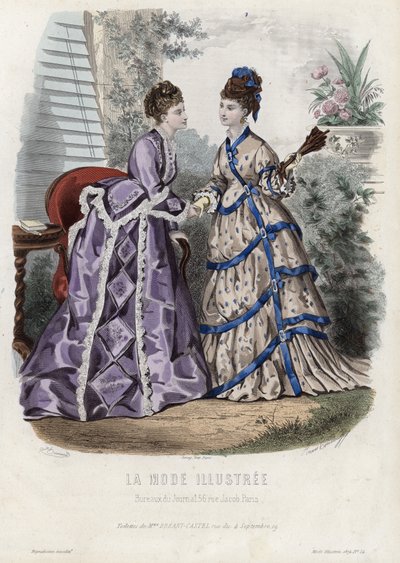 Francia divatlemez, 19. század vége alkotó: French School