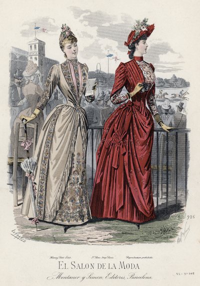Francia divatlemez, 19. század vége alkotó: French School