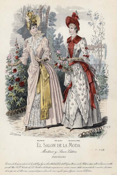 Francia divatlemez, 19. század vége alkotó: French School