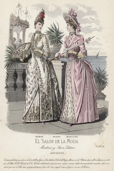 Francia divatlemez, 19. század vége alkotó: French School