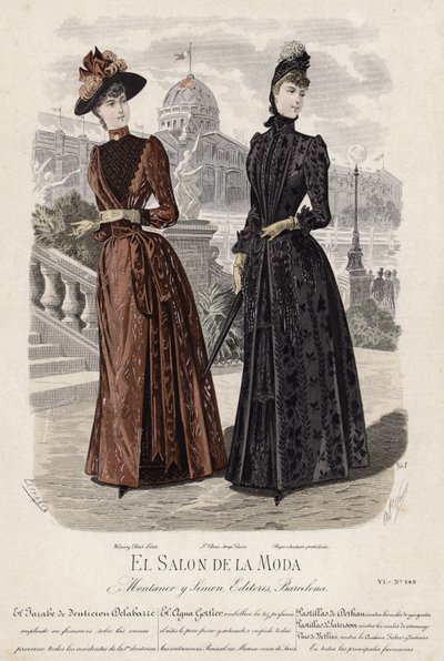 Francia divatlemez, 19. század vége alkotó: French School