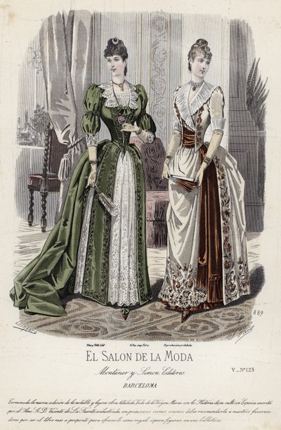 Francia divatlemez, 19. század vége alkotó: French School