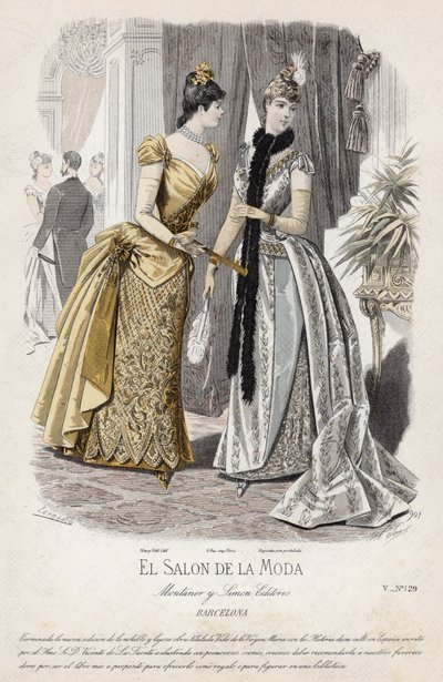 Francia divatlemez, 19. század vége alkotó: French School