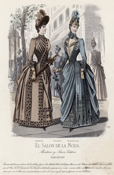 Francia divatlemez, 19. század vége alkotó: French School