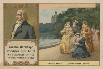 Friedrich Schiller, német költő; drámaíró és történész alkotó: French School
