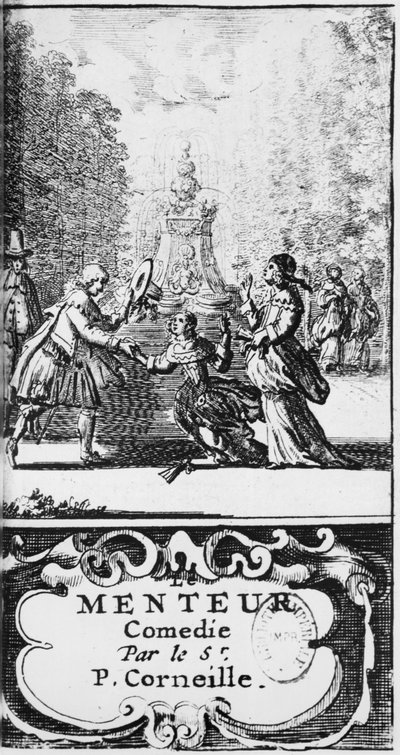 Pierre Corneille (1606-84) A hazudozó előképe, 1664-ben, Amszterdam alkotó: French School