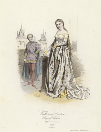 V. Károly francia uralkodásának teljes ruhajelmeze alkotó: French School
