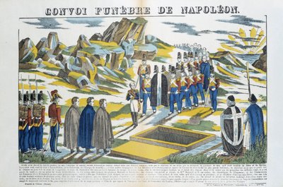 Bonaparte Napoleon-le-Grand Bonaparte (1769-1821) Funebre-konvoja Sainte-Helene szigetén. Epinal képe alkotó: French School