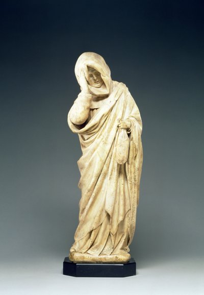Gyászoló temetési szobra, 1450 körül (alabástrom) alkotó: French School