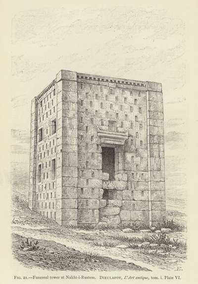 Temetkezési torony Nakht-i-Rustemben alkotó: French School