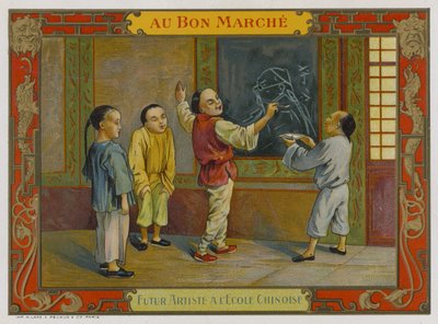 Jövő művész egy kínai iskolában alkotó: French School