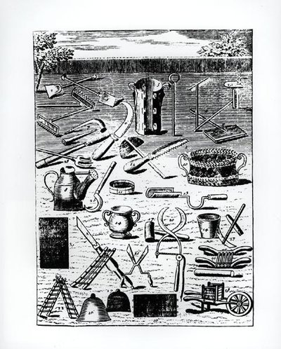 Kerti eszközök, a "The Flower Gardener"-ből, Louis Liger d