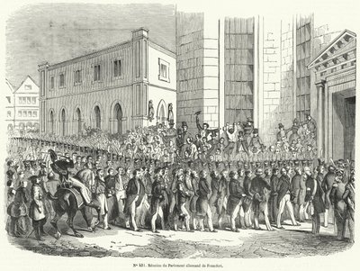 A német parlament összejövetele Frankfurtban alkotó: French School