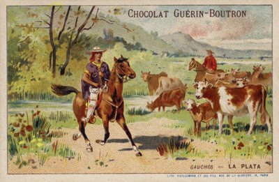 Gauchos, Argentína (chromolitho) alkotó: French School