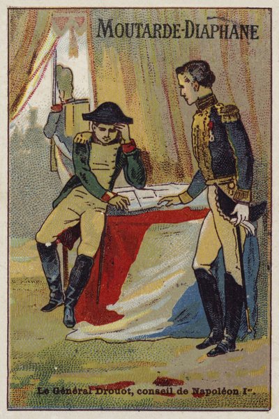 Drouot tábornok tanácsot ad Napóleonnak alkotó: French School