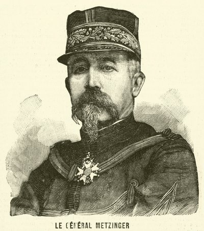Leon Frederic Hubert Metzinger tábornok, francia katona (metszet) alkotó: French School
