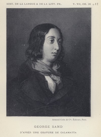 George Sand (litho) alkotó: French School
