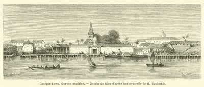 Georges-Town, Brit Guyana (metszet) alkotó: French School