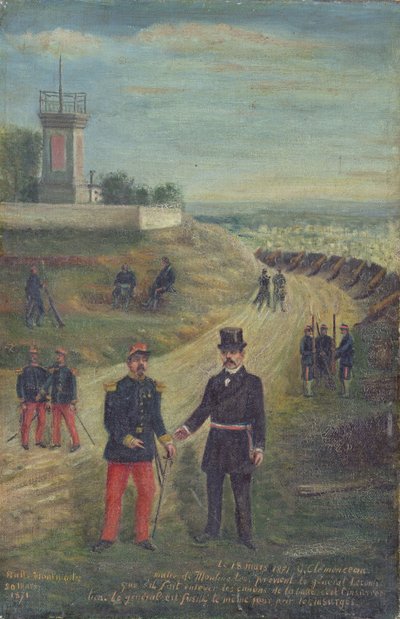 Georges Clemenceau (1841-1929) Montmartre polgármestereként 1871. március 18-án alkotó: French School