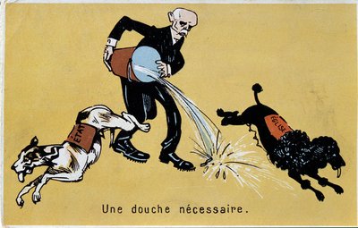 Georges Clemenceau két kutya vízbe ugrásával választja el az egyházat és az államot alkotó: French School