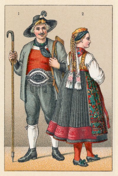 Németország tiroli jelmez alkotó: French School