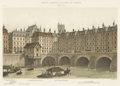 Grand Chatelet és Pont au Change, 1647-1788 alkotó: French School