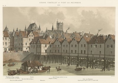 Grand Chatelet és Meuniers híd, 1580 alkotó: French School