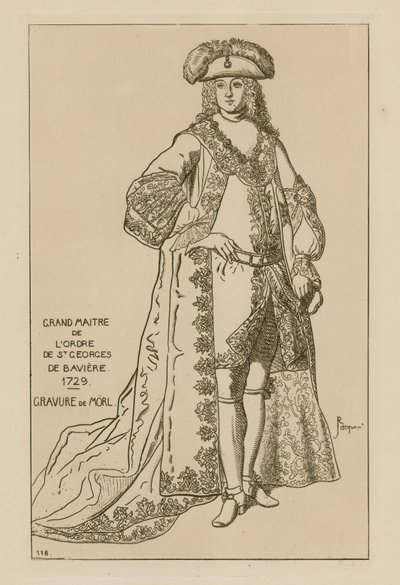 A Bajor Szent György Lovagrend nagymestere, 1729 alkotó: French School
