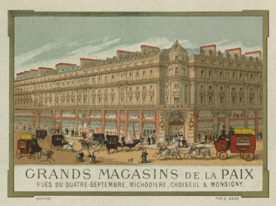 Grands Magasins de la Paix, Párizs alkotó: French School