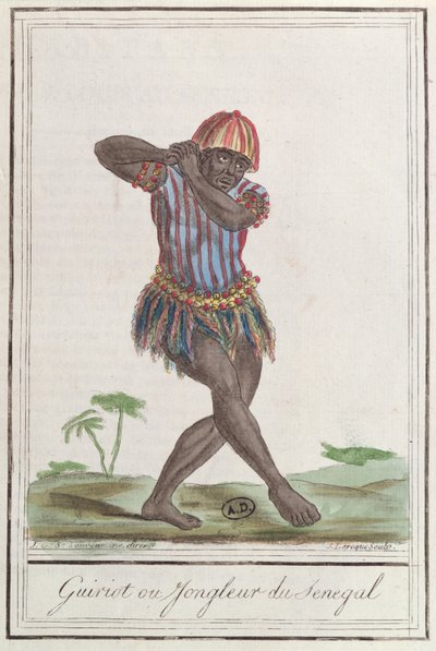 Griot vagy Szenegáli Minstrel, 1796 alkotó: French School