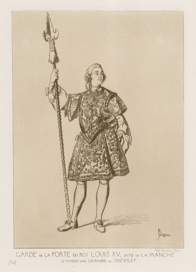 XV. Lajos király kapujának őre, dite la manche alkotó: French School