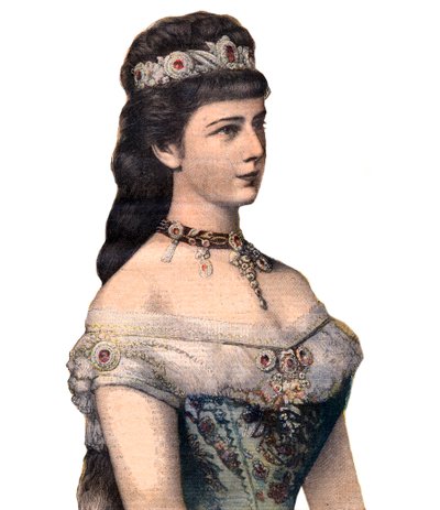 Franciaország vendégei: Erzsébet császárné (Sissi), I. Ferenc József osztrák hitvese a "Le Petit Journal"-ban 1896. december 20-án (metszet) alkotó: French School