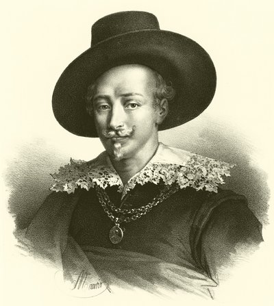 Guido Reni, portré (metszet) alkotó: French School