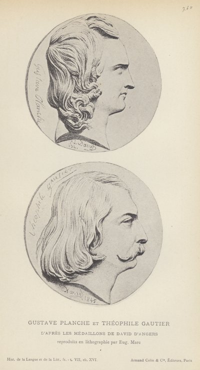 Gustave Planche és Theophile Gautier (litho) alkotó: French School