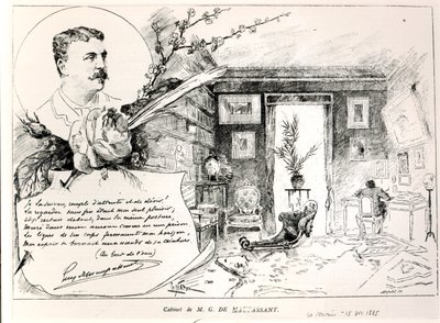 Guy de Maupassant (1850-93) és tanulmánya alkotó: French School