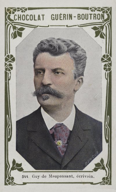 Guy de Maupassant, író (színes fotó) alkotó: French School