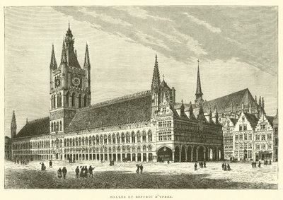 Ypres termei és harangtornya (metszet) alkotó: French School
