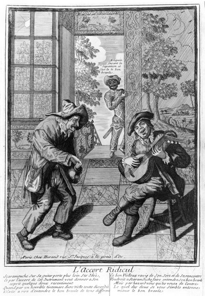 Harlekin és Scaramouche alkotó: French School
