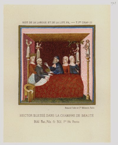 Hector Blesse a szépség szobájában (színes litó) alkotó: French School
