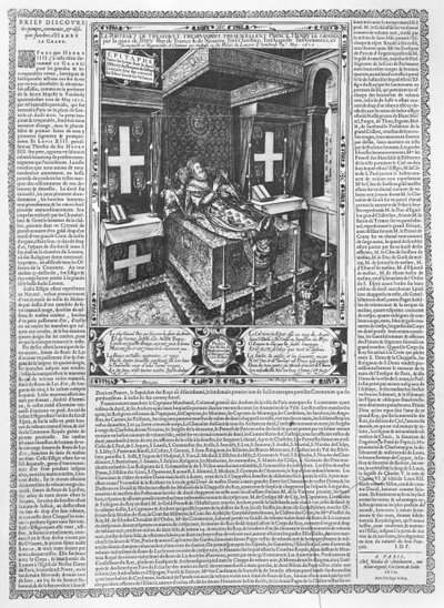 IV. Henrik (1553-1610) a halálos ágyán, 1610 alkotó: French School