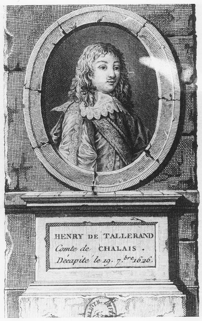 Henri de Talleyrand, Chalais grófja (metszet) alkotó: French School
