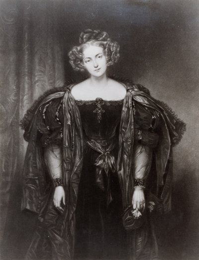 Henriette Sontag Donna Anna szerepében Wolfgang Amadeus Mozart Don Giovanni című operájában alkotó: French School