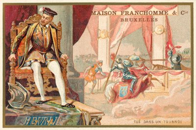 II. francia Henriket egy versenyen ölte meg Gabriel Montgomery alkotó: French School