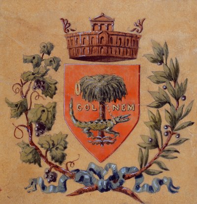 Nimes város heraldikai fegyverei alkotó: French School