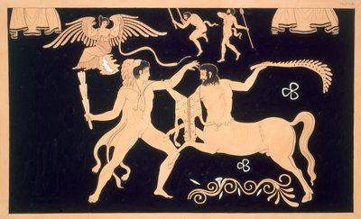 Herkules harcban a Chiron kentaurral, 1808-1010 között alkotó: French School