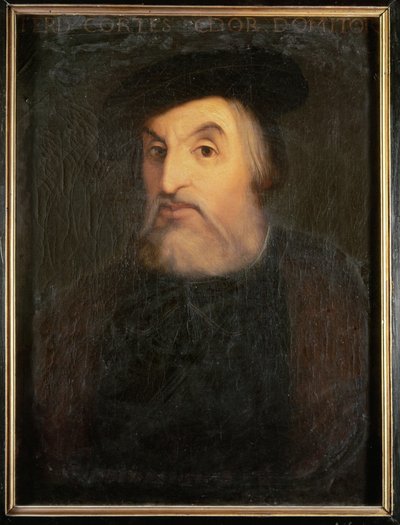 Hernan Cortez, hódító", felfedező alkotó: French School