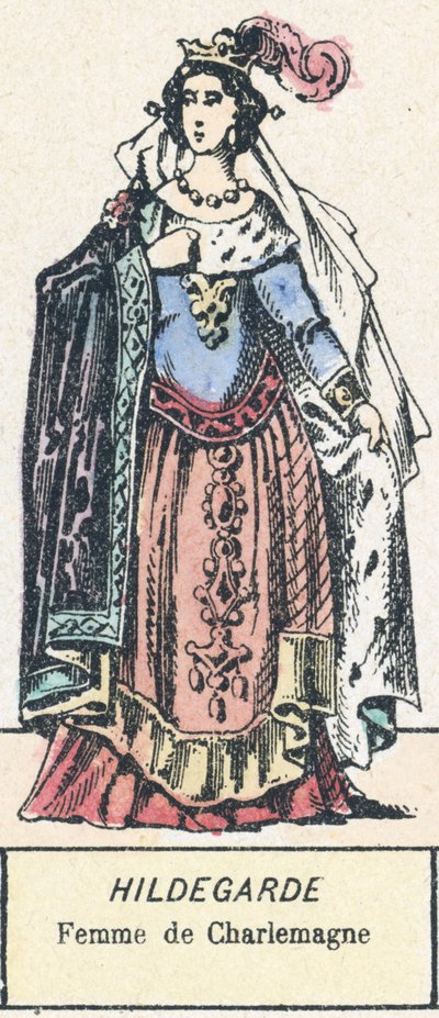 Hildegard, Nagy Károly felesége (színes metszet) alkotó: French School