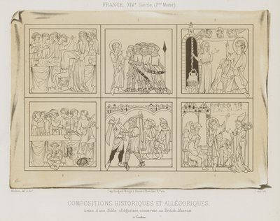 Történelmi és allegorikus kompozíciók alkotó: French School