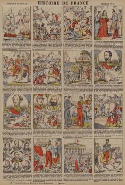 Franciaország története Lajos Fülöp Lajos trónra lépésétől az 1848-as forradalomig (színes litográfia) alkotó: French School